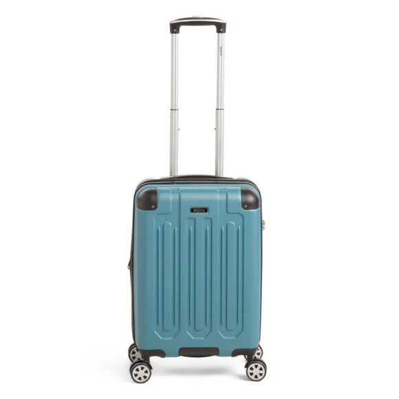 DEJUNO Turquoise 20in Tutin Scratch Resistant Hardside Carry-on Spinner - Picture 1 of 2